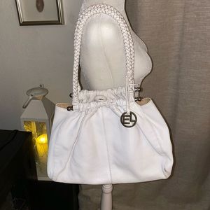 EUC Elliott Luca white leather purse